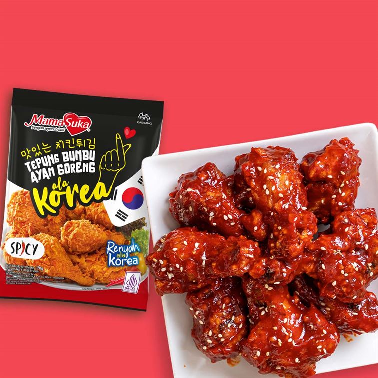 Tepung Bumbu Ayam Goreng ala Korea Rasa Hot Spicy