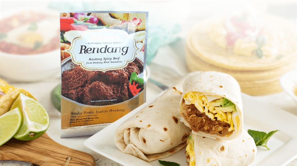 Resep Rendang Wrap Dibungkus Tortila, Unik dan Lezat!